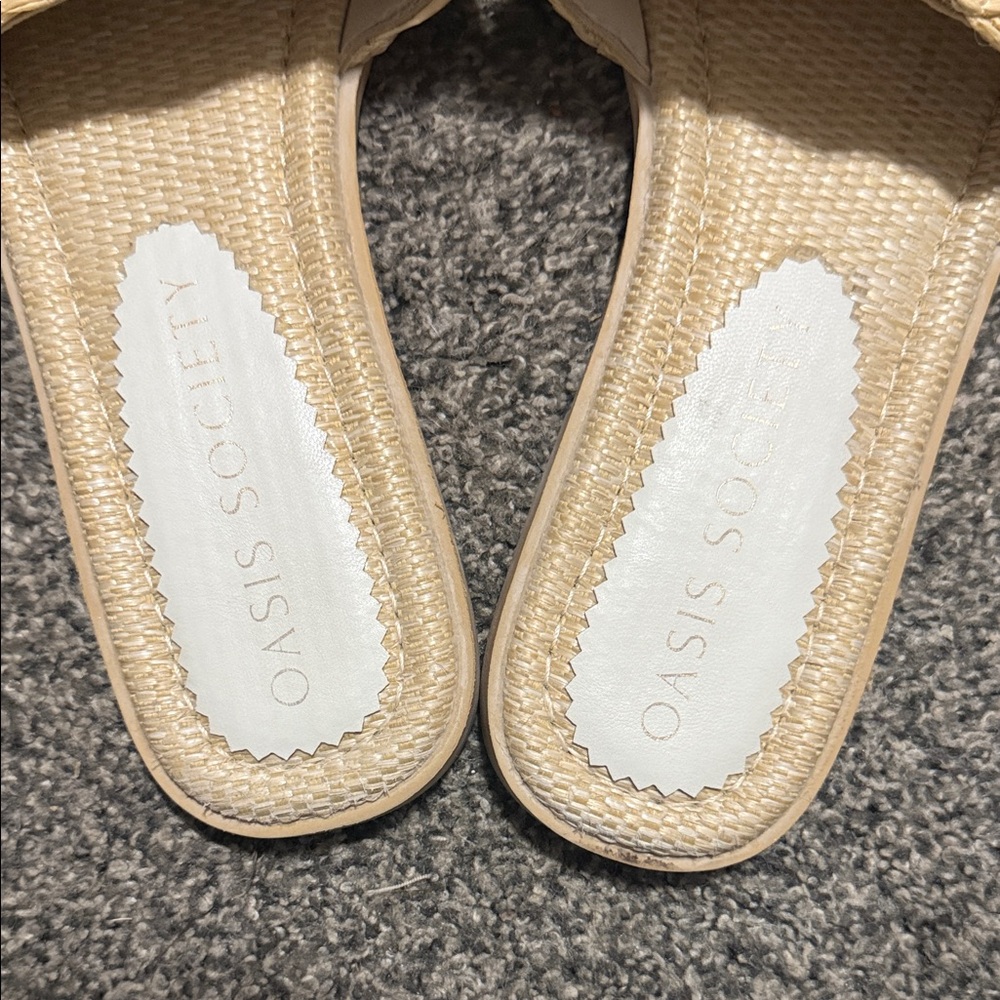 Vici | Selenah Woven Raffia Flat Sandals - Picture 6 of 6